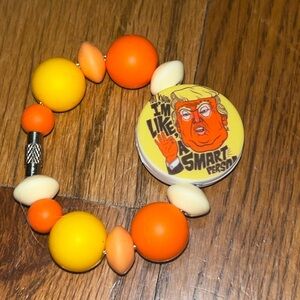 Handmade liberal anti Cheeto no kings Beaded Tumbler cup handle accessory charm